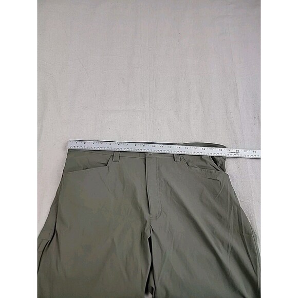 Eddie Bauer Convertable Hiking Pants Mens 38x30 * Green Stretch Lightweight EUC - Picture 7 of 14